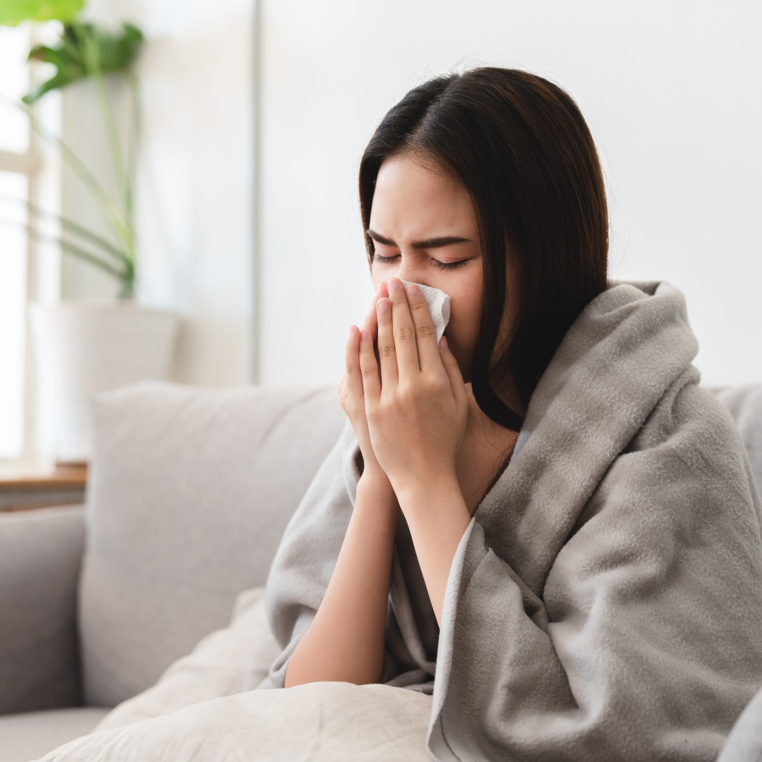 patient with flu symptoms